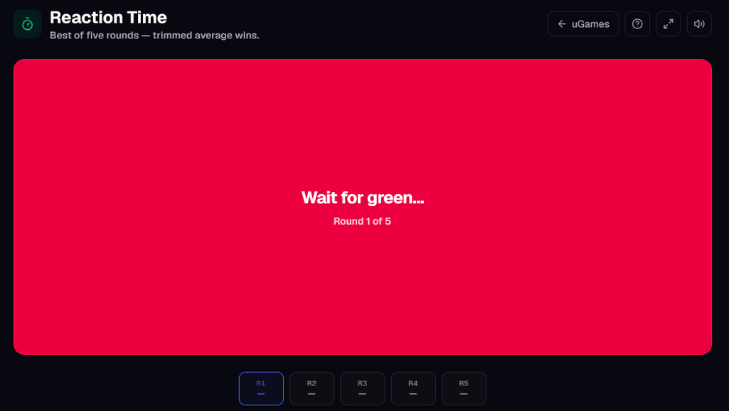 Wait for the screen to turn green